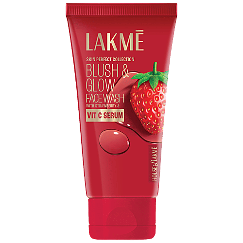 Lakme Blush & Glow Strawberry Freshness Gel Face Wash With Strawberry Extracts, 50 g  