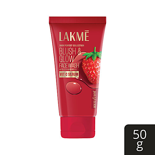 Lakme Blush & Glow Strawberry Freshness Gel Face Wash With Strawberry Extracts, 50 g  