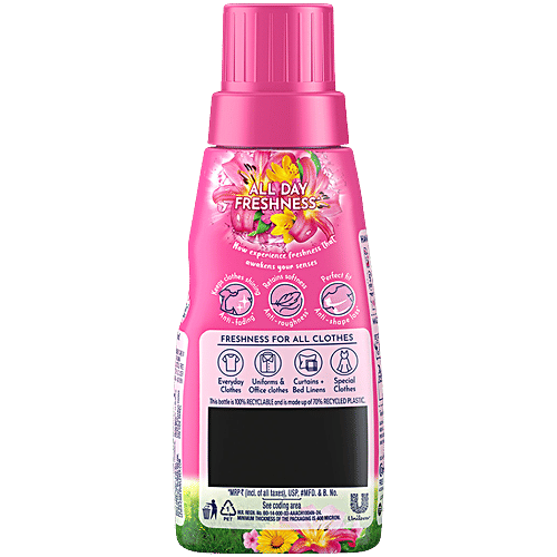 Comfort After Wash Lily Fresh Fabric Conditioner, 220 ml Bottle Protects Texture, Liquid Detergent, Liquid Fabric Softener