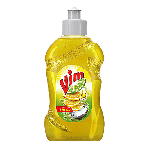 Vim Dishwash Liquid Gel - Lemon, 250 ml Bottle 