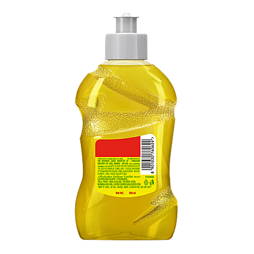 Vim Dishwash Liquid Gel - Lemon, 250 ml Bottle 