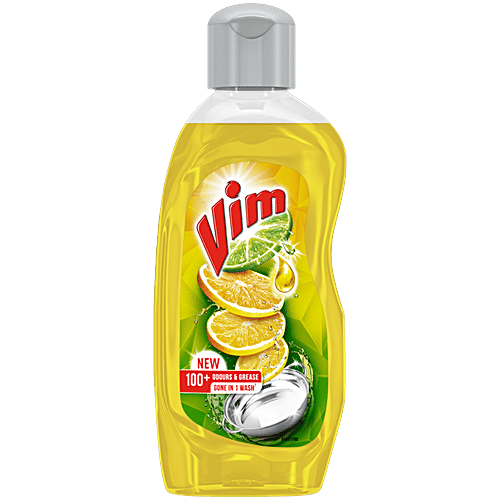 Vim Lemon Dishwash Liquid Gel, 250 ml Bottle