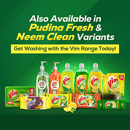 Vim Dishwash Bar - Lemon, 200 g (Pack of 3) 