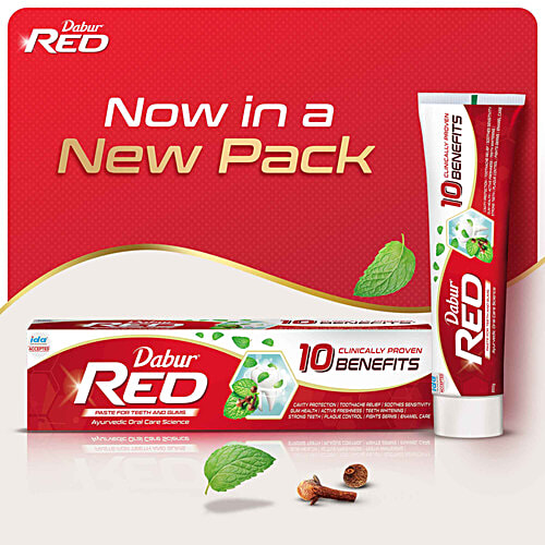 Dabur Red India's No.1 Ayurvedic Fluroide Free Paste, 300 g  