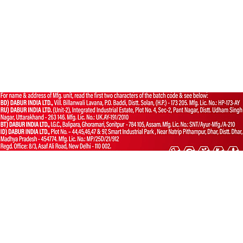 Dabur Red India's No.1 Ayurvedic Fluroide Free Paste, 300 g  