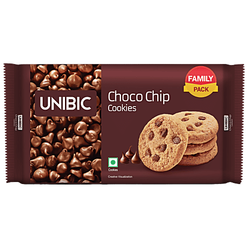 Unibic Cookies - Chocolate Chip, 150 g Pouch Zero Trans Fat, Zero Cholesterol