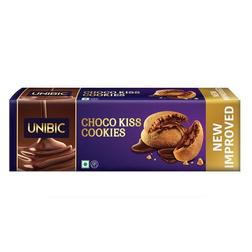 Unibic Centre Filled-Choco Kiss Cookies, 75 g Pouch Zero Trans Fat, Zero Cholesterol