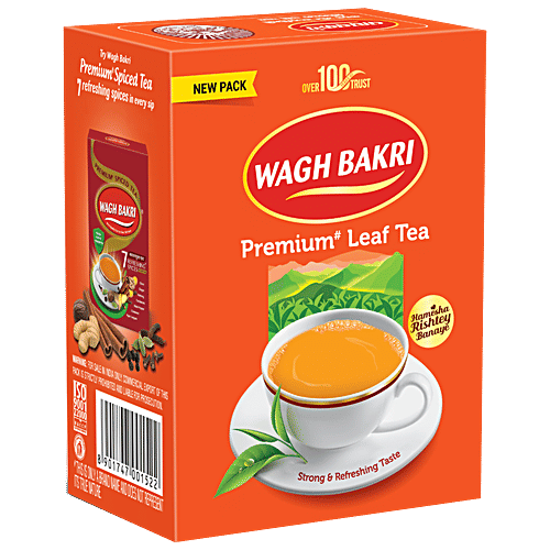 Wagh Bakri Premium Leaf Tea, 500 g Carton Strong & Refreshing
