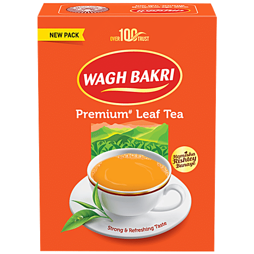 Wagh Bakri Premium Leaf Tea, 500 g Carton Strong & Refreshing