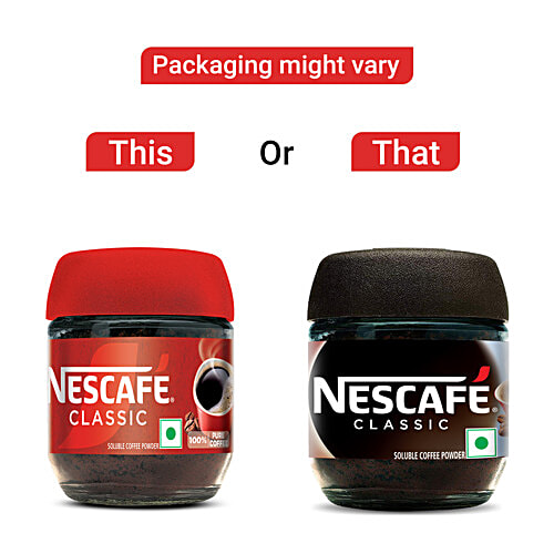 Nescafe Classic Instant Coffee Powder, 24 g Jar