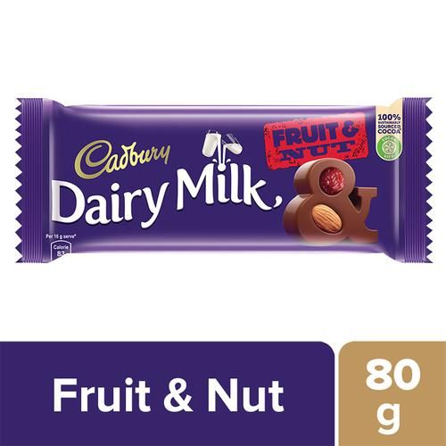 Buy Cadbury Dairy Milk Fruit Nut Chocolate Bar 80 gm Online At Best Price  of Rs 81.14 - bigbasket