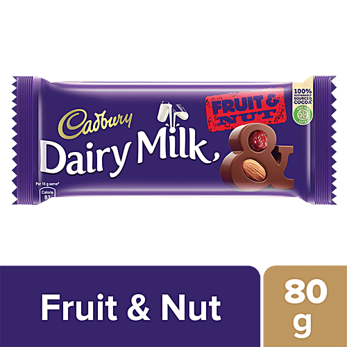 Buy Cadbury Dairy Milk Fruit Nut Chocolate Bar 80 gm Online At Best
