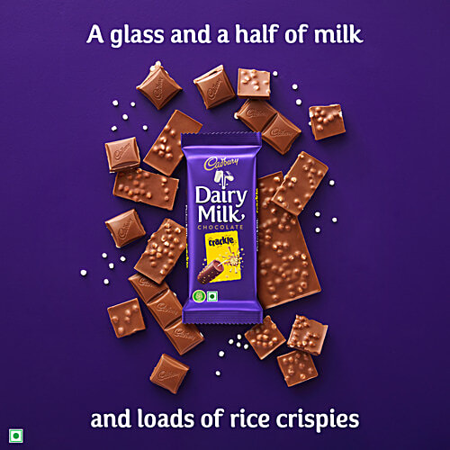Cadbury Dairy Milk Crackle Chocolate Bar, 36 g Chocolate Gift Pack, Made from Sustainably Sourced Cocoa