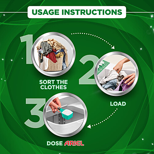 Ariel Complete Detergent Powder - Removes 100 Tough Stains, 1.5 kg (Get 1 kg + 0.5 kg Free) 