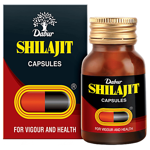 Dabur Shilajit - for Vigour & Health, 100 Capsules  