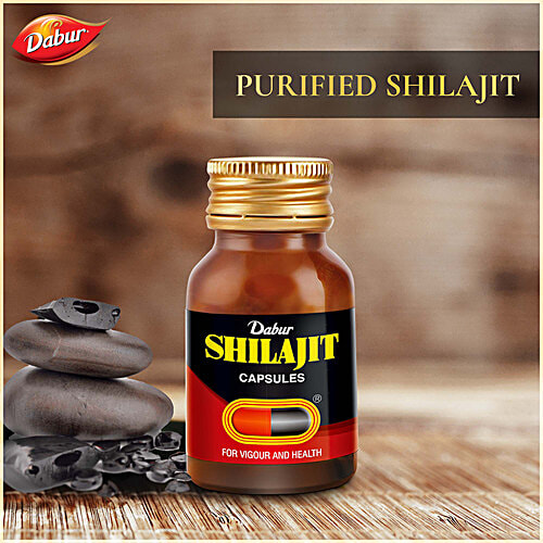 Dabur Shilajit - for Vigour & Health, 100 Capsules  