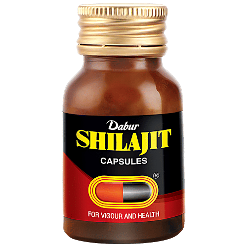 Dabur Shilajit - for Vigour & Health, 100 Capsules  