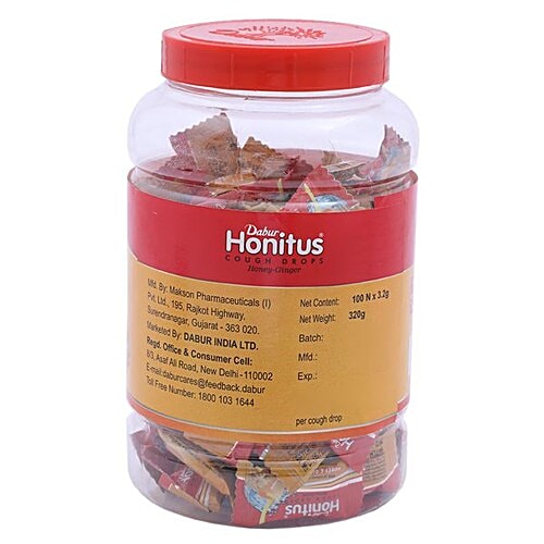 Dabur Honitus Ginger - Cough Drops, 100 pcs  