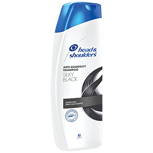 Head & Shoulders Anti-Dandruff Shampoo - Silky Black, 180 ml  