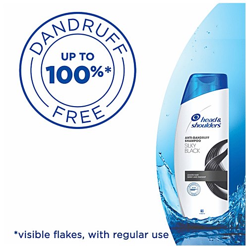 Head & Shoulders Anti-Dandruff Shampoo - Silky Black, 180 ml  
