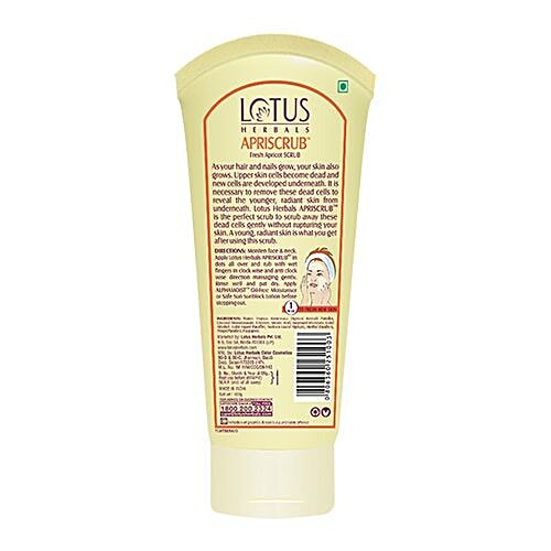 Lotus Herbals Apriscrub Fresh Apricot Scrub, 100 g  