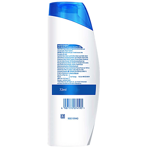Head & shoulders Anti-Dandruff Shampoo - Smooth & Silky, 72 ml  