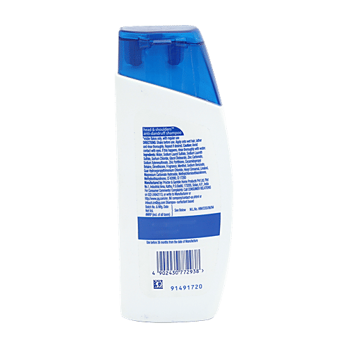Head & Shoulders Cool Menthol Anti-Dandruff Shampoo - Cools & Energises Scalp, 72 ml  Upto 100% Dandruff Free