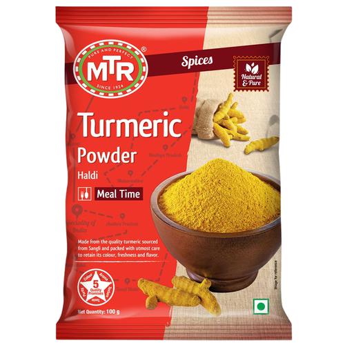 MTR Turmeric Powder/Arisina Pudi, 100 g Pouch 