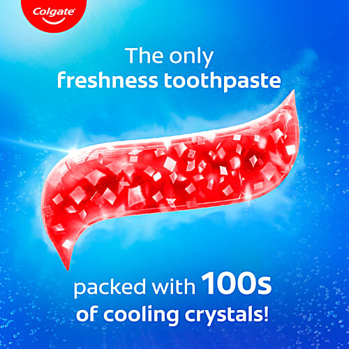 Colgate MaxFresh Toothpaste - Red Gel With Menthol For Super Fresh Breath, Spicy Fresh, 300 g (2x150 g) 10X Longer Lasting Cooling, Red Gel Paste with Menthol for Super Fresh Breath