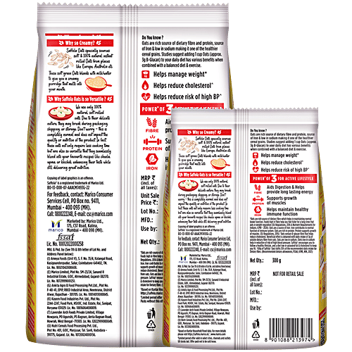 Saffola Saffola Oats, 1 kg (Get 300 g Free) 