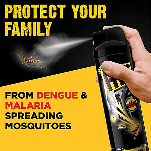 HIT Mosquitoes & Flies Killer Spray, 400 ml Easy to Hold, Protection from Dengue & Malaria, Insect Repellant