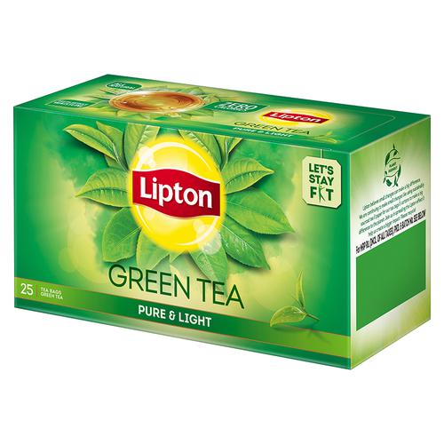 Lipton  Pure & Light Green Tea, 32.5 g (25 Bags x 1.3 g each) 