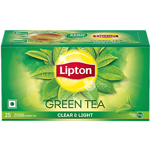 Lipton Clear & Light Green Tea, 32.5 g (25 Bags x 1.3 g Each) 