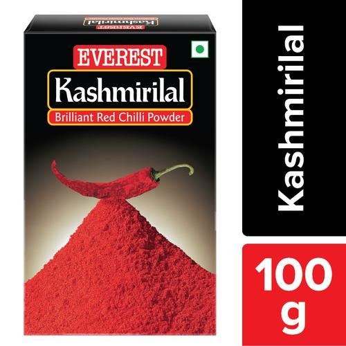 Everest Powder - Kashmirilal Ground Chilly, 100 g Carton 
