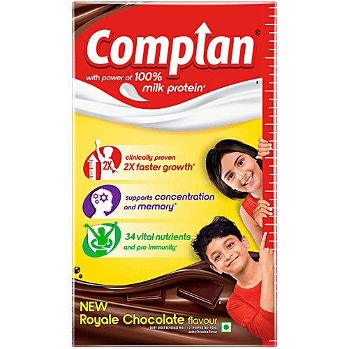 Complan Nutrition Drink Powder - Royale Chocolate Flavour, 1 kg Carton 