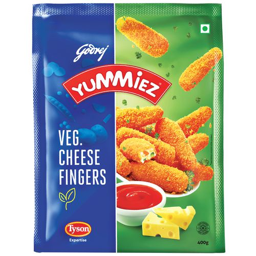 Godrej Yummiez Cheese Finger - Veg, 400 g Pouch 