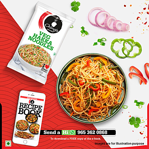 Chings Secret Veg Hakka Noodles, 150 g Pouch 