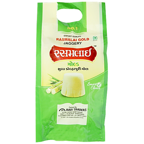 Ras Malai Gold Jaggery/Gur, 900 g Pouch 