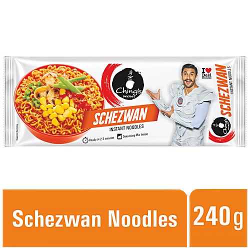Chings Secret Schezwan Instant Noodles, 240 g Pouch 