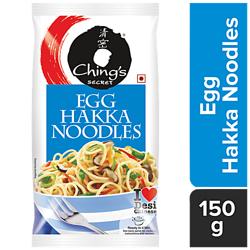 Chings Secret Egg Hakka Noodles, 150 g Pouch 
