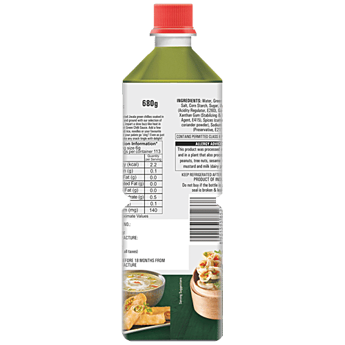 Chings Secret Green Chilli Sauce, 680 g Bottle 