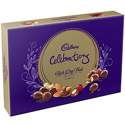 Cadbury Celebrations Rich Dry Fruits Chocolates Collection, 120 g Box 