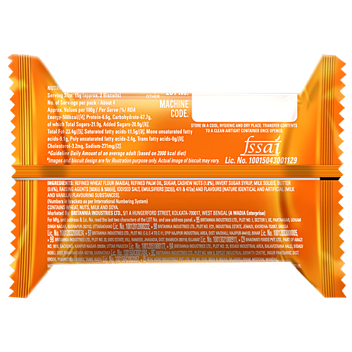 Britannia Good Day Cashew Cookies - Crunchy, 52.5 g  Zero Trans Fat, Ready To Eat