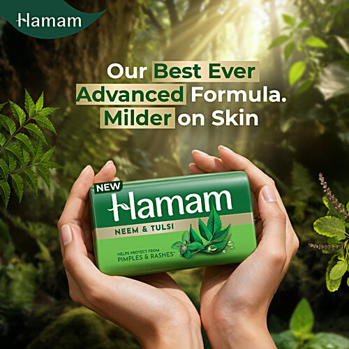 Hamam  100% Pure Neem Oil Soap, 150 g (Pack of 3) 