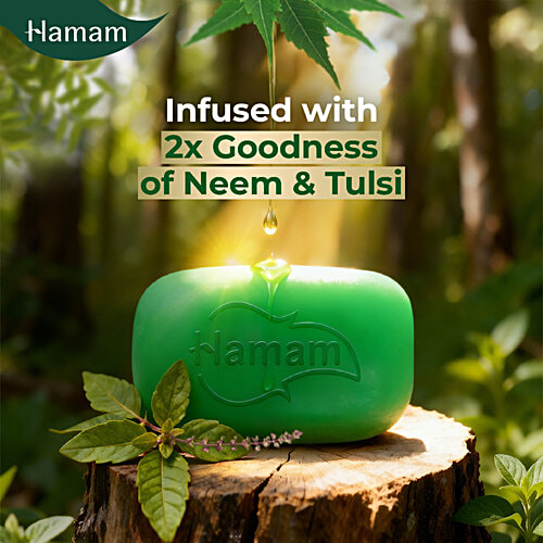 Hamam  100% Pure Neem Oil Soap, 150 g (Pack of 3) 