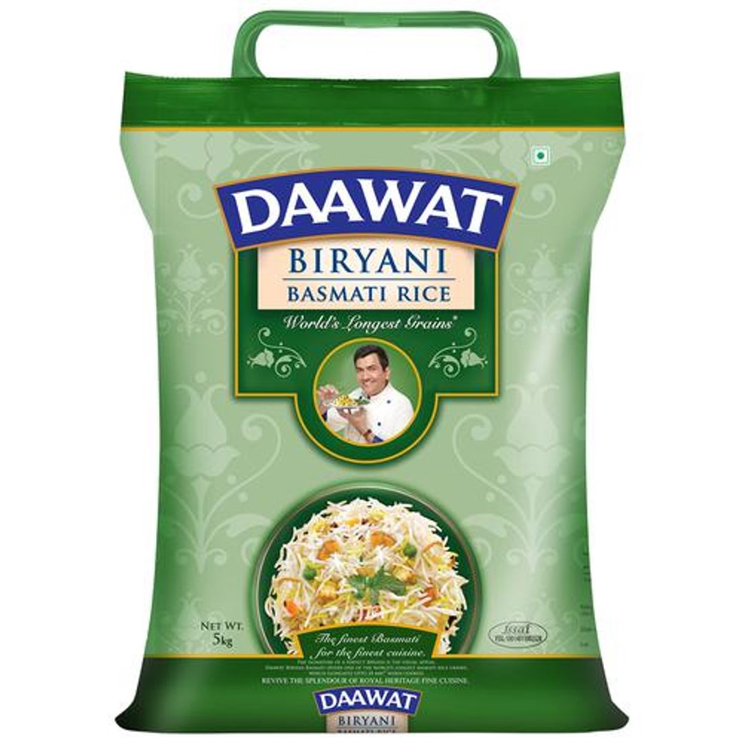 Daawat Basmati Rice/Basmati Akki - Biryani, 5 kg Bag