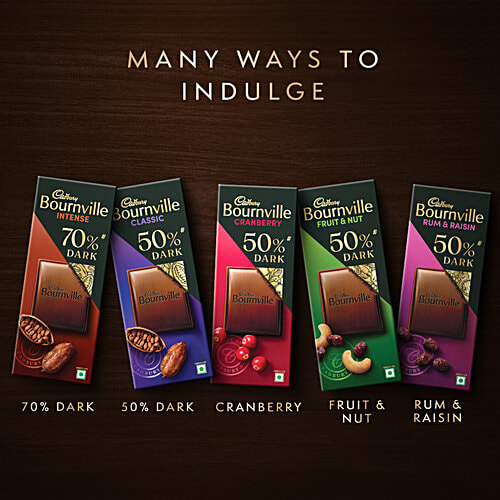 Cadbury Bournville Rich Cocoa 50% Dark Chocolate Bar, 30 g  Made With Ghanian Cocoa and Slow Roasted Beans