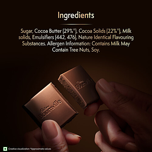 Cadbury Bournville Rich Cocoa 50% Dark Chocolate Bar, 30 g  Made With Ghanian Cocoa and Slow Roasted Beans