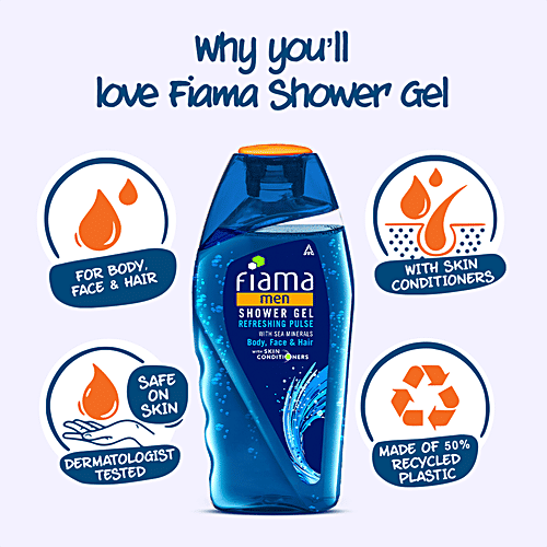 Buy Fiama Shower Gel Refreshing Pulse For Men 250 Ml Online at the Best