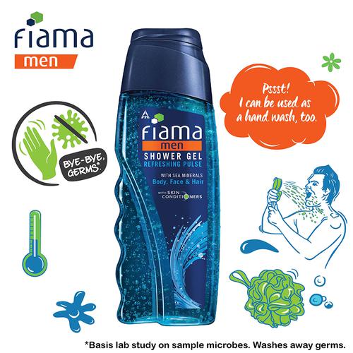 Buy Fiama Shower Gel Refreshing Pulse For Men 250 Ml Online at the Best  Price of Rs 135 - bigbasket